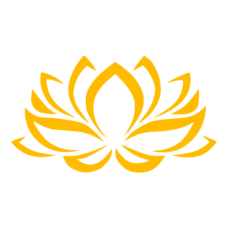 Lotus Flower Decal (Yellow)